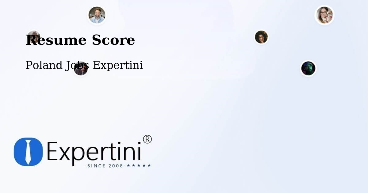 Resume Score & Job Description Match Tool – Chełm Śląski - Poland Jobs Expertini